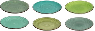 Studio Tavola Ontbijtborden Summer Green ø 19 cm - 6 stuks