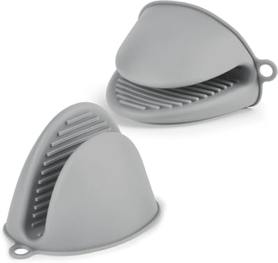 Ovenwanten, 1 paar hittebestendige ovenhandschoenen, schattige ovenknijphandschoenen, kleine pannenlappen voor keuken, paar luchtfriteuses voor koken, bakken en grillen