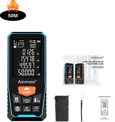 Livano Laserafstandsmeter - Laser - Afstandsmeter - Afstandmeter - Rangefinder - Digitale Meetlint - Precisiegereedschap - 50 Meter