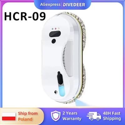 DIVEDEER HCR-09 Glazenwasser thuisgebruik volautomatische enkele waternevel glazenwasser afstandsbediening glazenwasser robot