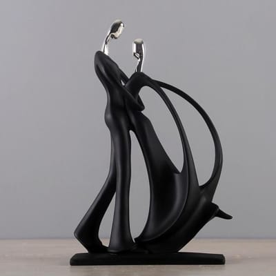Nordic Art Dansend Paar Hars Figuur Ornamenten Beeldjes Woondecoratie Accessoires voor Woonkamer Ornamenten voor Home Decor