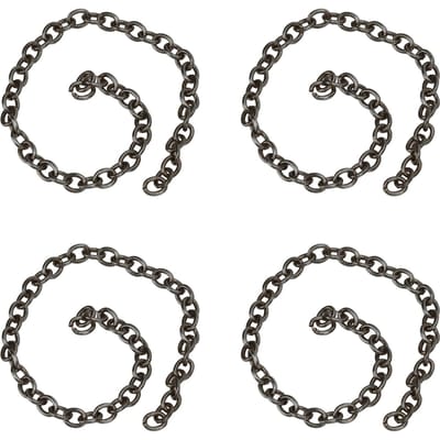 Chaîne Gourmette 10m Personnalisée Élégante Cuivre Inoxydable Maillons Torsadés pour Bracelet Collier DIY noir