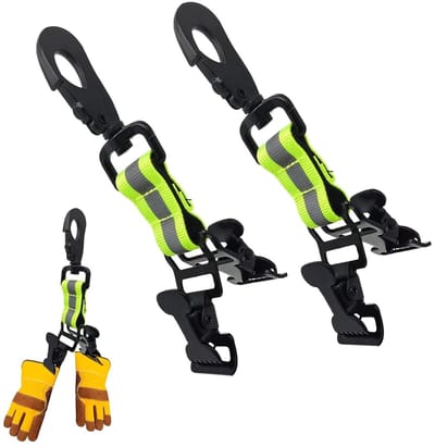 Glove Clip met Metalen Carabiner voor het Ophangen van Handschoenen, Handdoeken en Veiligheidshelmen - Duurzaam en Praktisch Accessoire