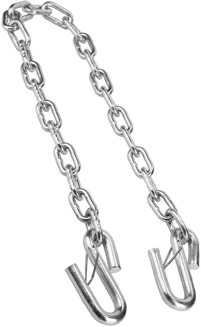 Dailygoods- Veiligheidsketting 39 inch - Duurzaam gegalvaniseerd staal - Veiligheidskettinghaak - Schokbestendig - Tot 3500 lbs draagvermogen - Voorkomt loskoppelen - Trailerketting