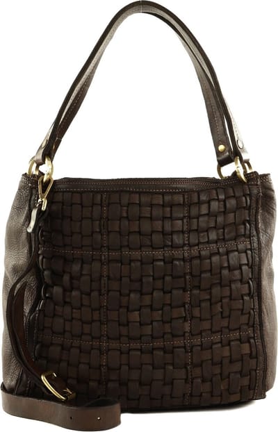 CATERINA LUCCHI Schoudertas Handtas Anna Shopping Bag Moro Donkerbruin