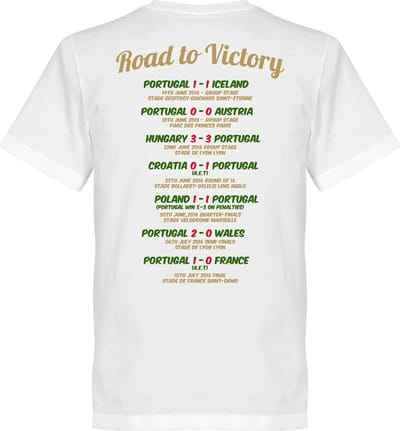 Portugal EURO 2016 Road To Victory T-Shirt - S