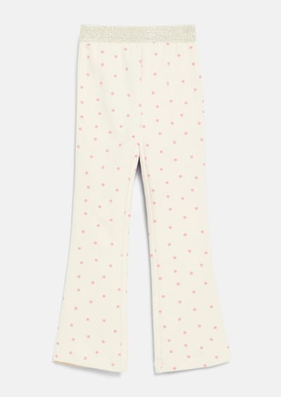 Flared Legging met glinsterende taille en all-over print voor meisje s.Oliver