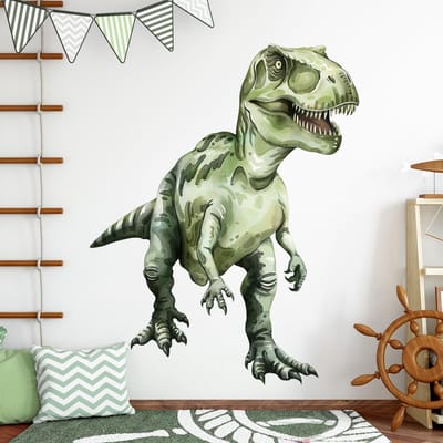 Dailygoods- Muurstickers Dinosaurus - Zelfklevende Muurkunst - Vinyl Muurstickers - Baby-/Kinderkamer Decoratie - Geraffineerde Designs - 106,9 x 130 cm - Muursticker