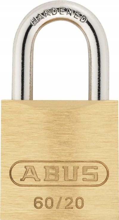 ABUS 60/20 Messing Hangslot met Stalen Beugel - Op Sleutel