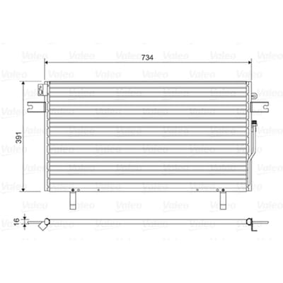 Condensator, airconditioning VALEO 814489