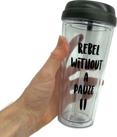 Power Escorts Herbruikbare Sport Beker 500ml Hard Plastic Rebel Without Pauze II 1 Stuk