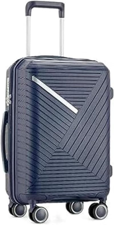 Reiskoffer Trolleykoffer - Bagage Koffer - Zakenreizen Reizen - Krasbestendig PP Materiaal - 24 inch - Zwart