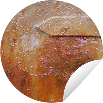 Tuincirkel Roest - Retro - Staal - IJzer - 60x60 cm - Ronde Tuinposter - Buiten