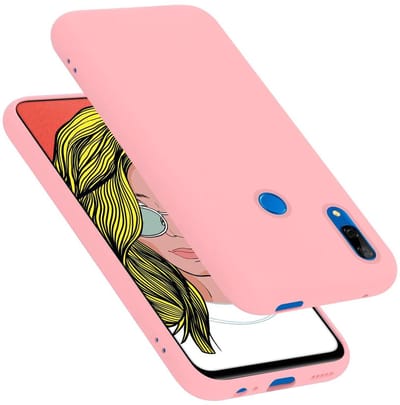Cadorabo Hoesje geschikt voor Honor 10 LITE / Huawei P SMART 2019 in LIQUID ROZE - Beschermhoes gemaakt van flexibel TPU silicone Case Cover