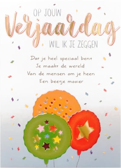 Kaart - Intense - Op jouw verjaardag wil ik je zeggen - TE025-C