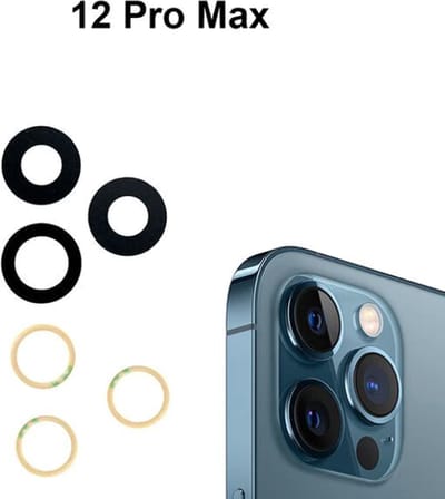 Camera Lens voor iPhone 12 pro Max set van 3 -  Back camera lens cover - Achtercamera / Rear camera glazen lens voor iphone 12 Pro Max