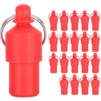 20 stuks AntiLost Pet Tag Hond Kat ID Naam Adres Label Opslag Vat Buis Kraag Hanger(Blauw )