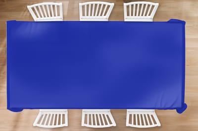 Tafelkleed - Tafellaken - 300x150 cm - Blauw - Effen kleur - Donkerblauw - Binnen en Buiten
