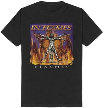 In Flames Clayman Cover Heren T-shirt - zwart - S