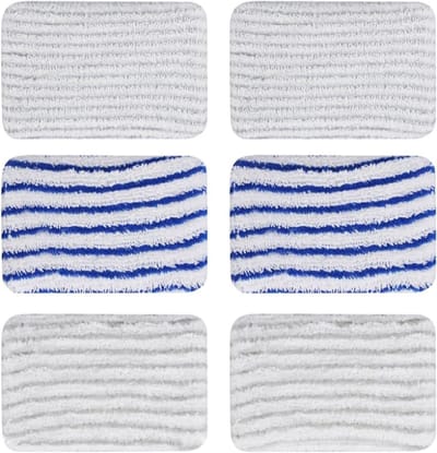 Microvezeldoeken voor Stoomreinigers - Accessoires voor Stoommoppen en Huishoudelijke Reiniging (Grijs & Blauw)