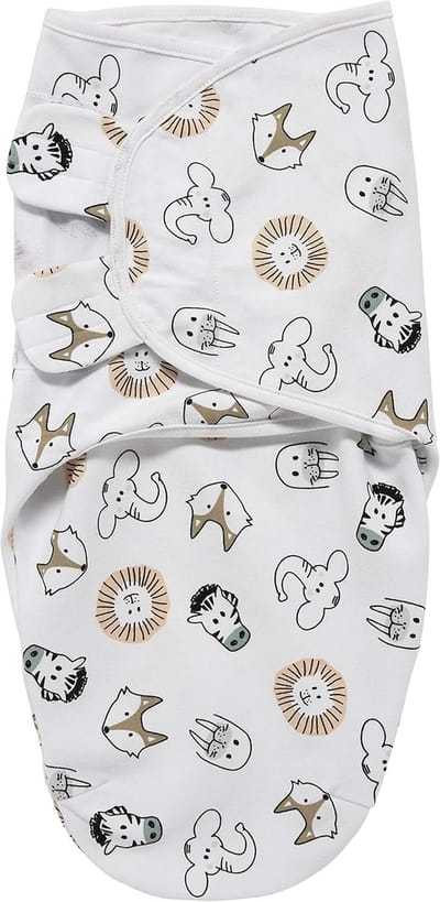 Baby Puckzak - Wikkeldoek Inbakerdoek - Zelfstandig Slapen - Gevoel Baarmoeder - 4-6 Maanden - Veelkleurig