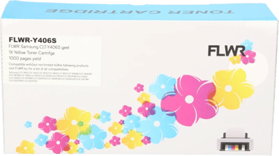 FLWR Samsung CLT-Y406S geel (Huismerk (compatible))