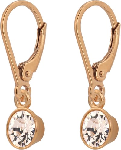 ARLIZI 1645 Oorbellen Swarovski Kristal Hanger - Dames - Roséverguld - 2,5 cm
