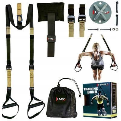 TRX Trainingsbanden Set met Plafondbeugel voor Krachttraining