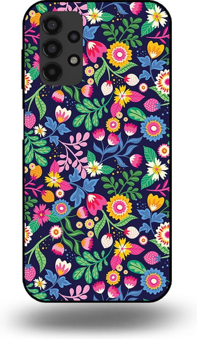 Smartphonica Telefoonhoesje geschikt voor Samsung Galaxy A13 4G met bloemen opdruk - TPU backcover case flower design geschikt voor Samsung Galaxy A13 4G