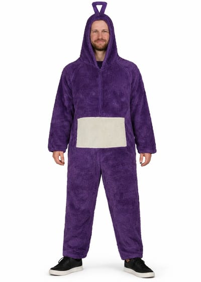 Carnavalskleding - Onesie - Paars - XL - 186 - 200 cm - Kostuum - Dames & Heren - Verkleed als Kinderfiguren - Volwassenen