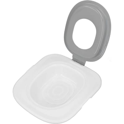 Kattenbak Training Kit Grijs ABS Verwijderbaar Herbruikbaar Kattenbak Trainer voor Thuis Toilet white