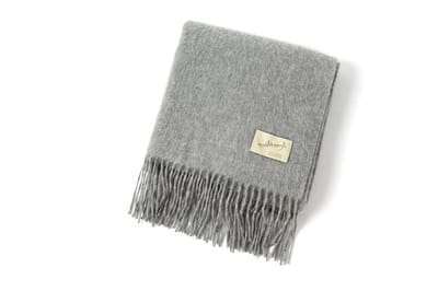 Heren Kasjmier Sjaal - 100% Cashmere 16µm - 220×50 cm - Grijs | FW18 Athemyll