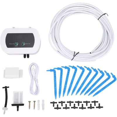 Slim Automatisch Bewateringssysteem Plantenbewateraar voor 10 Potplanten 400ml/min Debiet IP65 white
