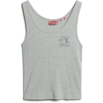 Superdry - Athletic Essentials geribd hemdtopje - Dames - Vesten