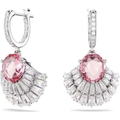 Swarovski Idyllia Waterdruppelvormige Inlegdecoratie Kubieke Zirconia Rhodium Verguld Imitatie Kristal Oorbellen Dames oorbellen Roze 5680295 Box (Random Color) white