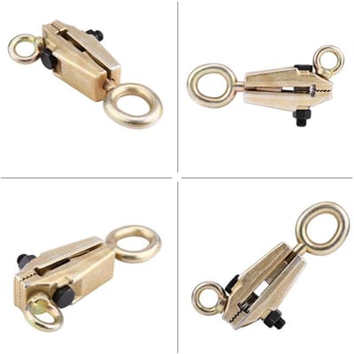 Dailygoods- Trekklem 5 Ton - Twee-weg (Top & Straight) - Zelfspannende Reparatieklem - Chroomstaal - Compact en Lichtgewicht - Stevige Grip