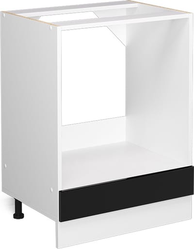 Vicco R-Line Ovenombouwkast – 60 cm zonder werkblad Zwart hoogglans