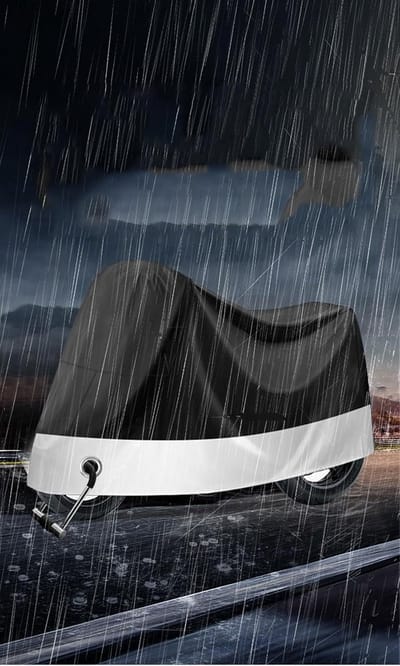 SnelShoppen - Motorhoes 220 x 90 x 110 cm Waterdicht Bescherming Duurzaam Regenbescherming Voor Buiten Motoren en Scooters