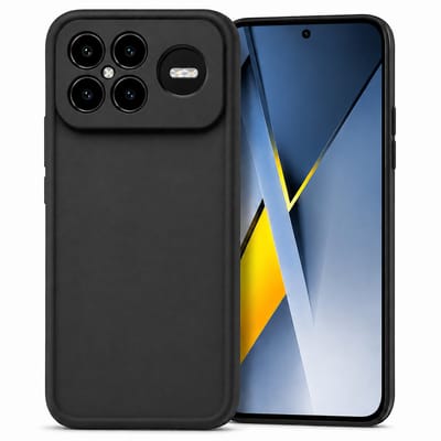 Geschikt voor Xiaomi Poco F8 Ultra Hoesje - Siliconen Matte Back Cover - Zwart