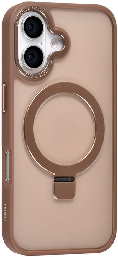 TUNIQ telefoonhoesje voor Apple iPhone 16 - MagSafe siliconen backcover - Goud