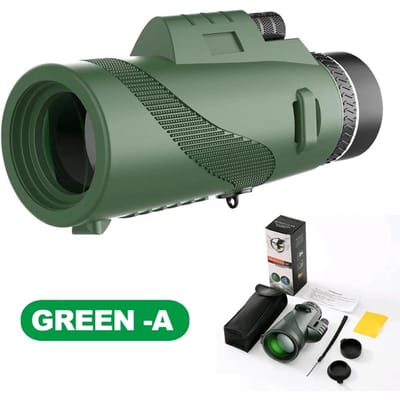 80x100 HD Telescoop 5000m Lange Afstand Opvouwbaar Draagbaar Zoom Voor Jagen kamperen reizen Mini Hoge Kracht Helder Zicht
