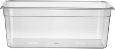HENDI Gastronorm container 1/1 – 28L – transparant – 530x325x200 mm – luchtdicht – stapelbaar