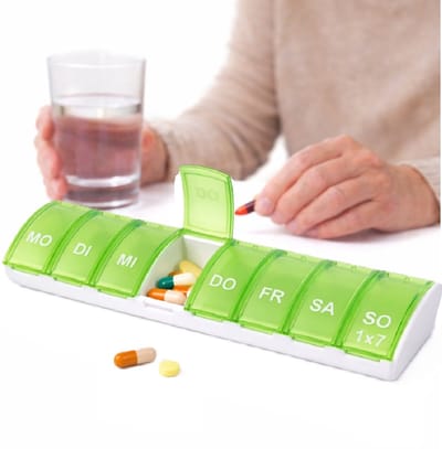 Pillendoosje I Pillendoos I Medicijn Doosje I Pil Box I 7 dagen I 1 Week I Maandag t/m Zondag I Groen