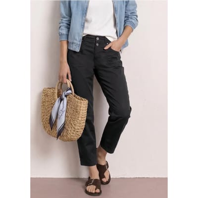 High Waist Barrel Leg broek