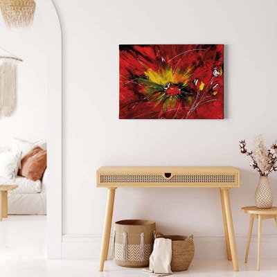 Canvas print DD123070 Passionata A.S. Création 0,7 x 0,5 m Rood Kantoor Hal/Gang Keuken Slaapkamer Woonkamer