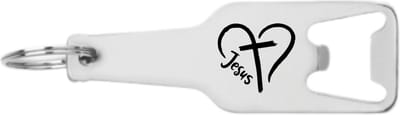 Akyol - jezus flesopener - Jezus - messias, christen, kruis, opstanding, vergeving, liefde. - messias, christen, kruis, opstanding, vergeving, liefde. - 105 x 25mm