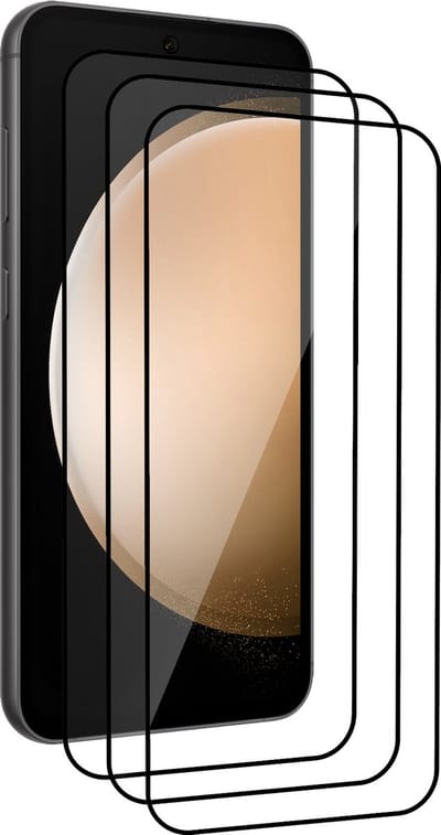 Screenprotector - 3 Stuks - Geschikt voor Samsung Galaxy S23 FE - Full Cover - Gehard Glas - Beschermglas - Tempered Glass - Screen Protector