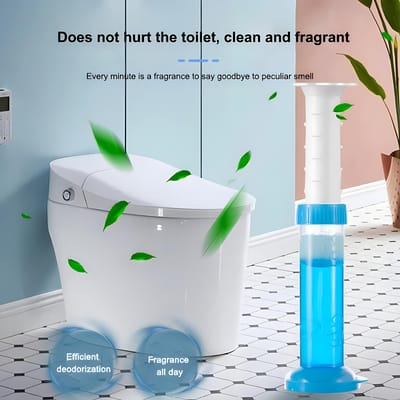 1/2 stuks Bloem Toilet Reiniger Gel Spuit Aromatische Afvoer Toilet Reinigingsmiddel Luchtverfrisser Verwijder Geuren Huis Badkamer Gereedschap 1PCS pink