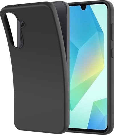Cazy hoesje geschikt voor Samsung Galaxy A36 / A56 Hoesje Siliconen - Flexibele 100% GRS Case - Zwart