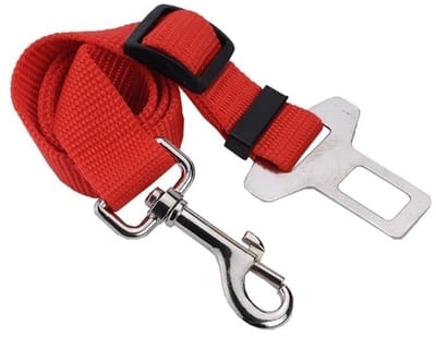 Jumada's - Hondengordel - Autogordel voor de hond - Veiligheidsgordel - Hondenriem auto - Hondentuigje - Rood